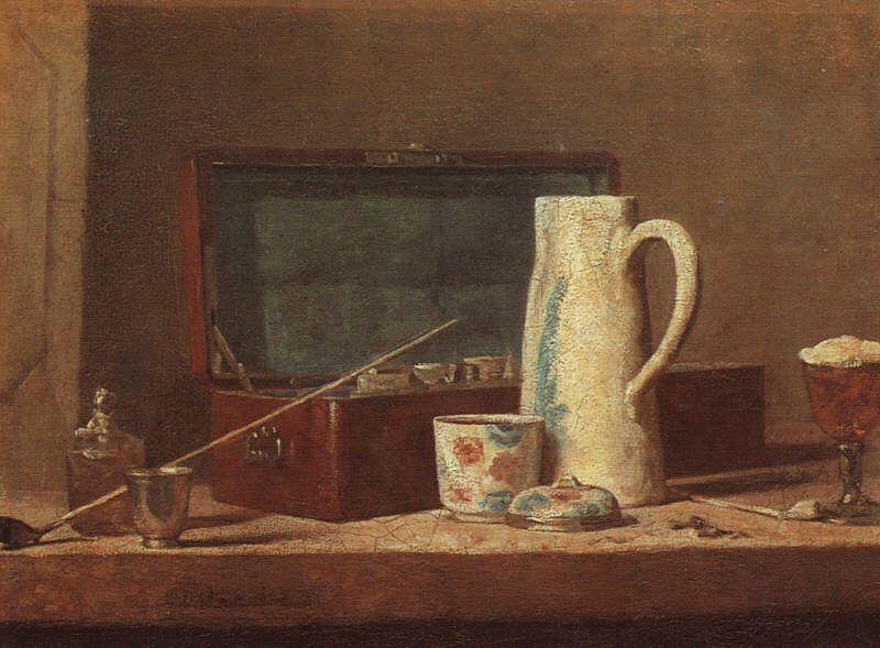 Jean Baptiste Simeon Chardin Pipes and Drinking Pitcher oil painting image